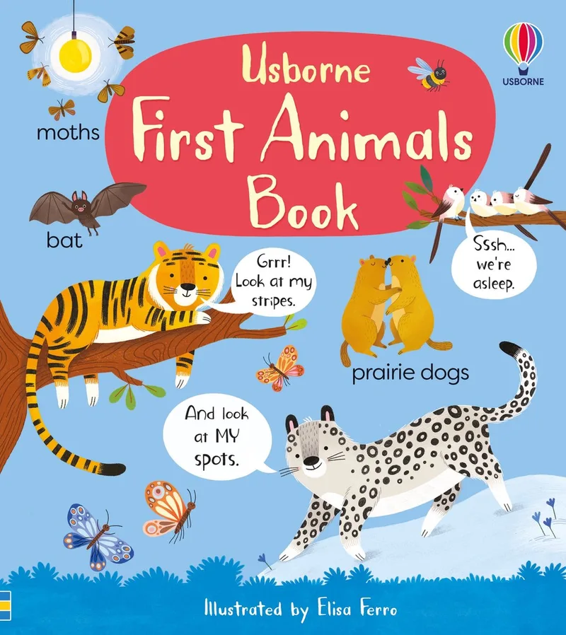First Concepts- First Animals Book von Usborne – Buchfoto