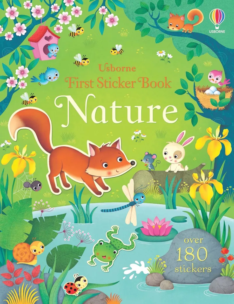 First Sticker Book Nature von Usborne – Buchfoto