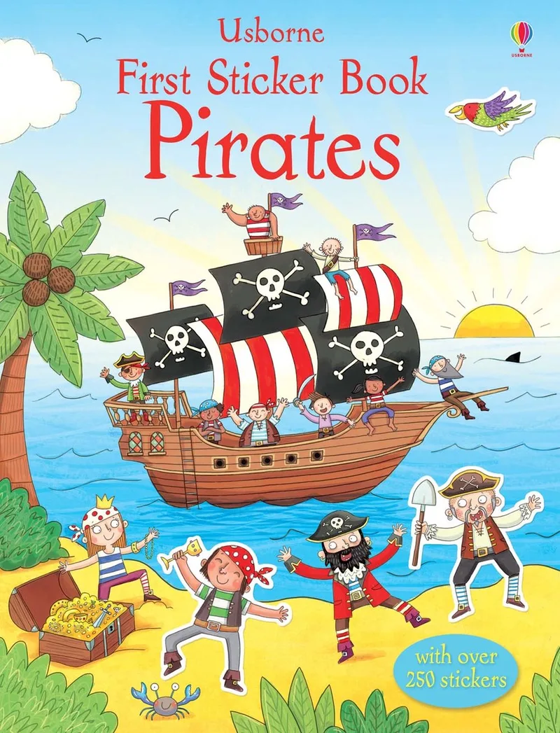 First Sticker Book Pirates von Usborne – Buchfoto