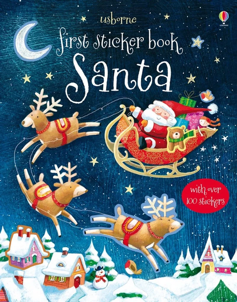 First Sticker Book Santa von Usborne – Buchfoto