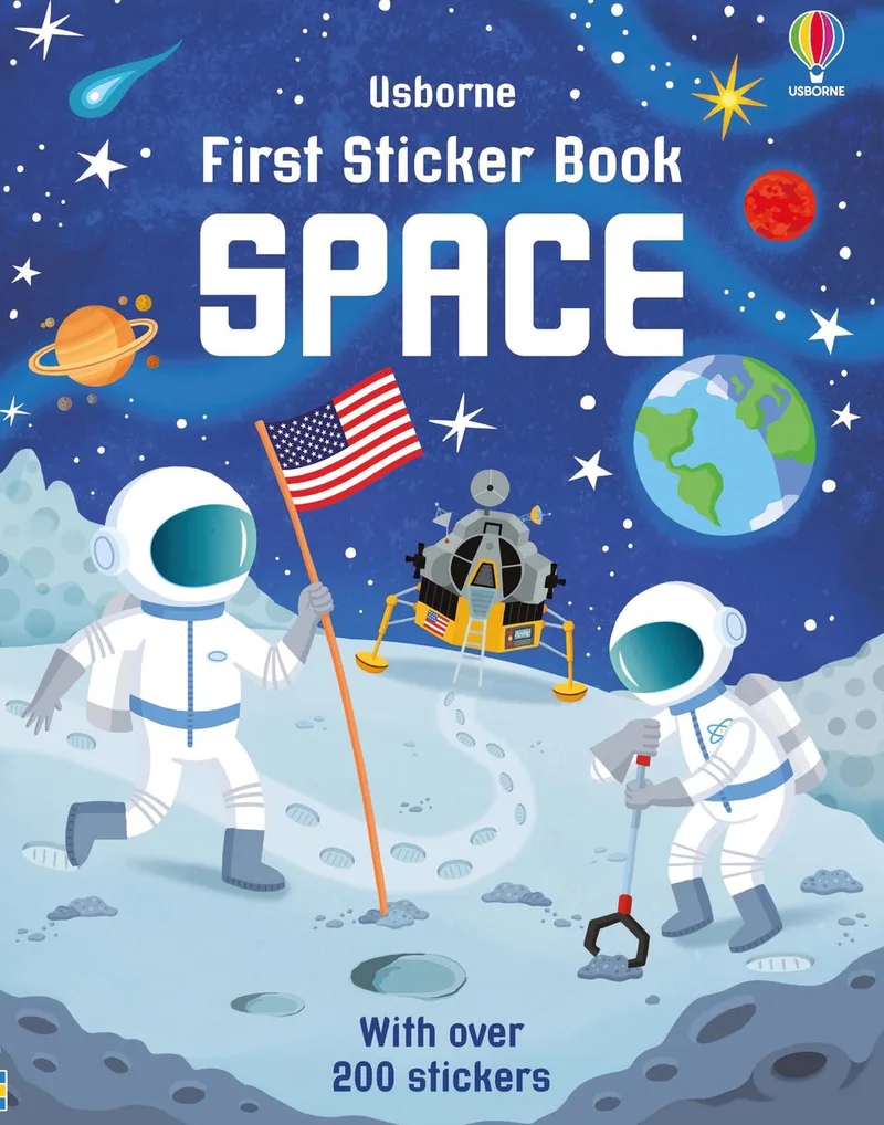 First Sticker Book Space von Usborne – Buchfoto