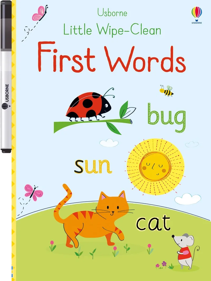 Little Wipe-Clean First Words von Usborne – Buchfoto