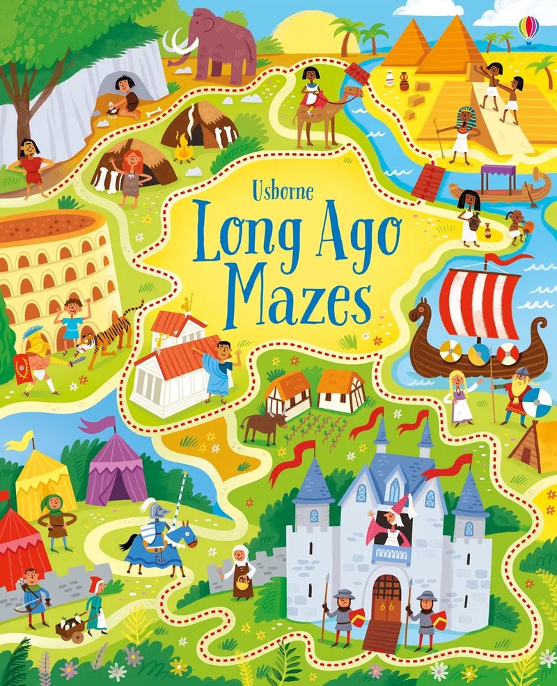 Long Ago Mazes von Usborne – Buchfoto