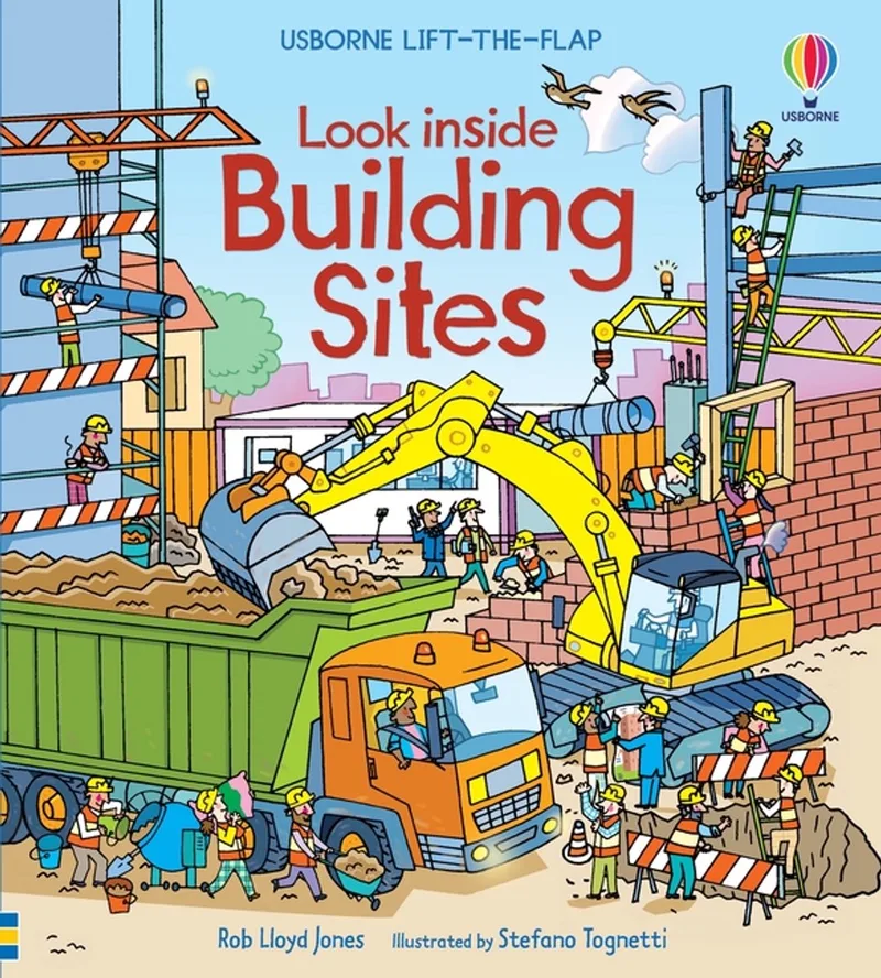Look Inside a Building Site von Usborne – Buchfoto