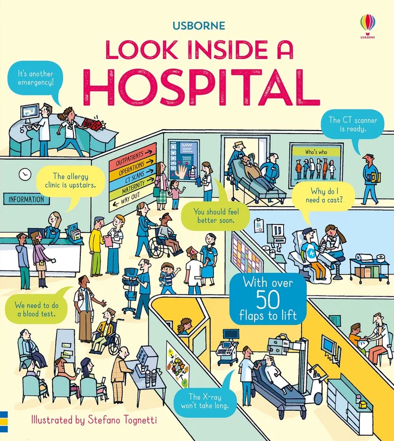 Look Inside a Hospital von Usborne – Buchfoto