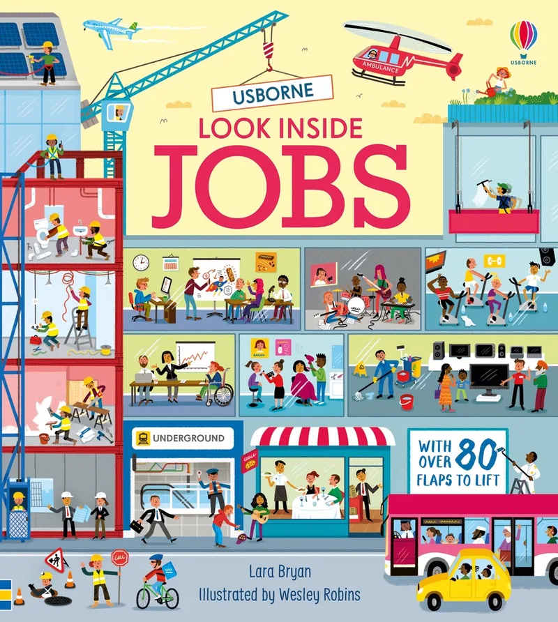 Look Inside Jobs 1 fra Usborne – billede af bogen