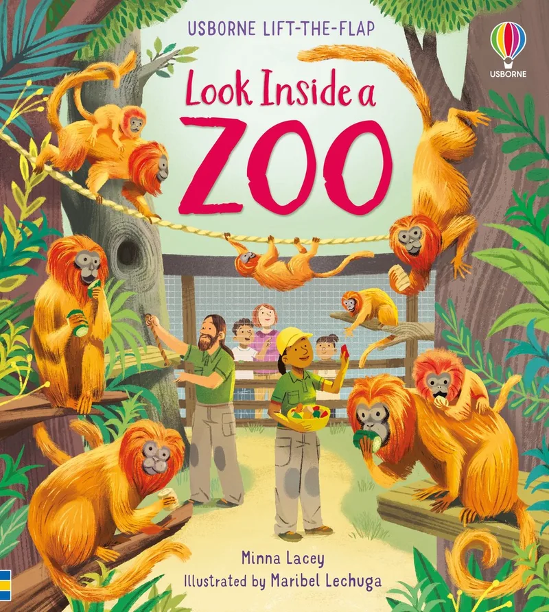 Look Inside- Look Inside a Zoo fra Usborne – billede af bogen