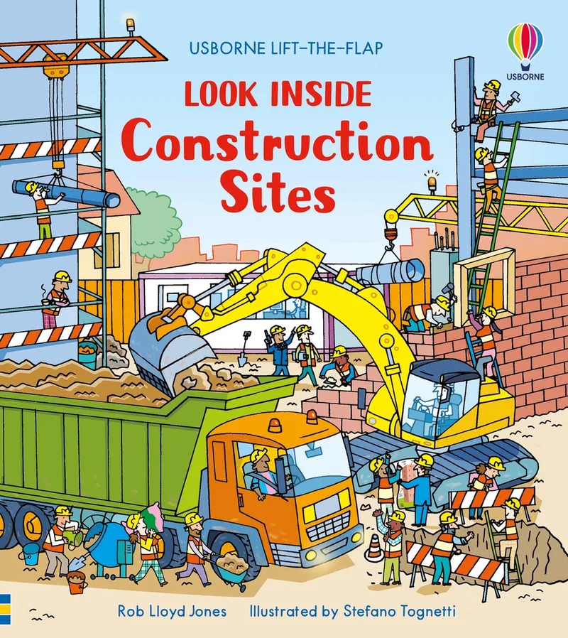 Look Inside- Look Inside Construction Sites fra Usborne – billede af bogen