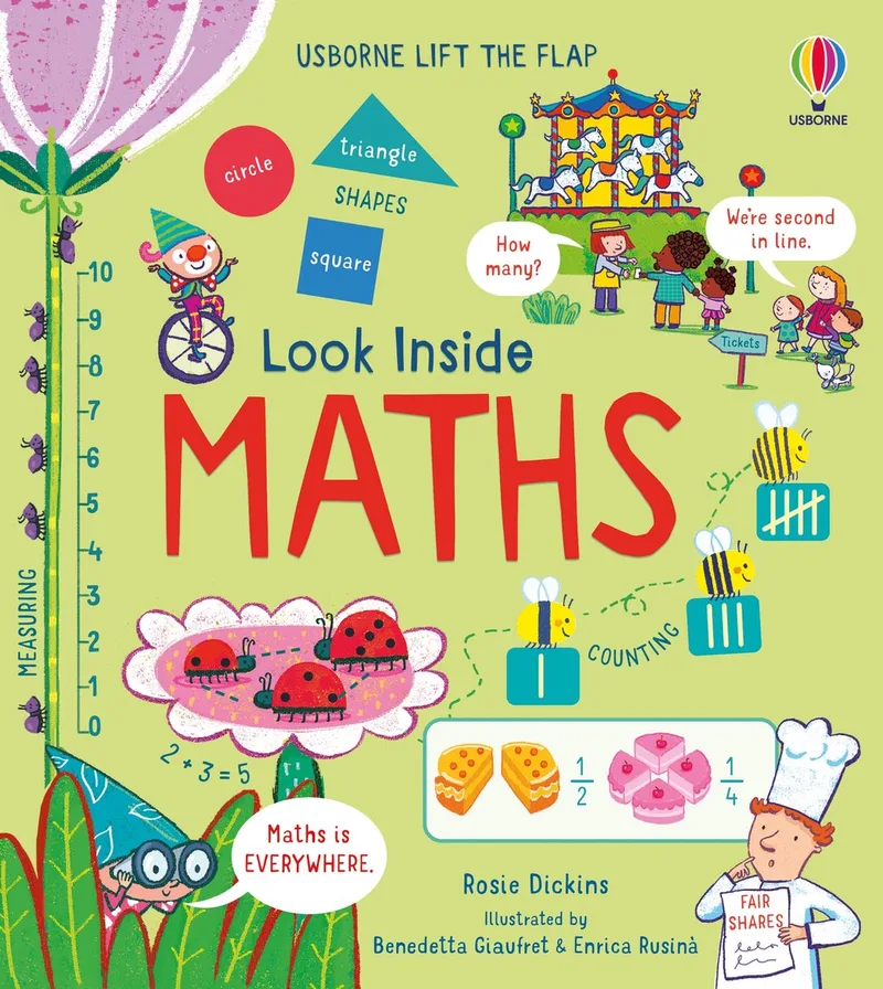 Look Inside- Look Inside Maths von Usborne – Buchfoto