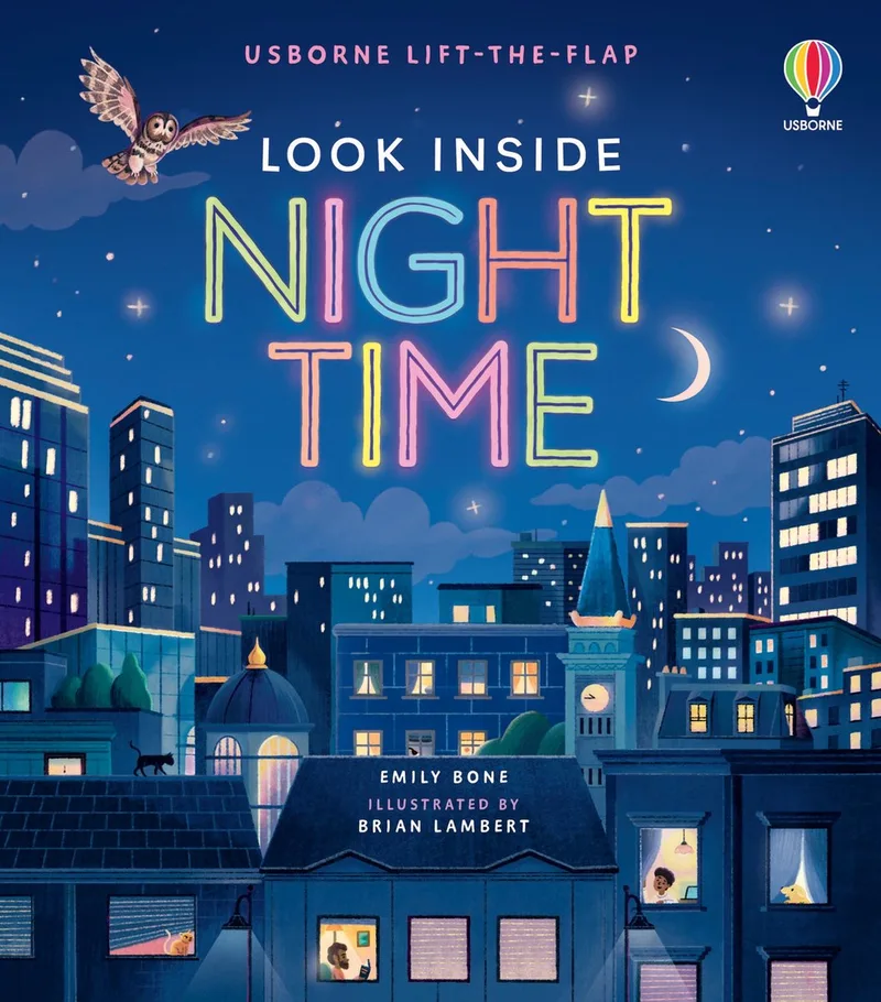 Look Inside- Look Inside Night Time von Usborne – Buchfoto