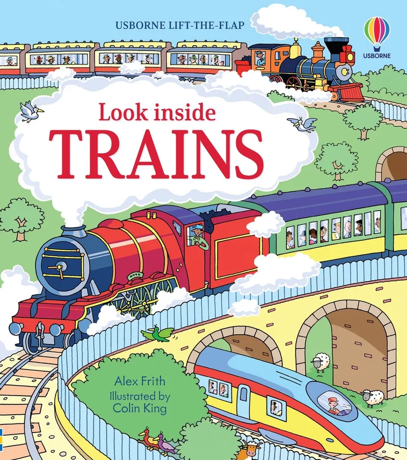 Look Inside- Look Inside Trains by Usborne – book photo