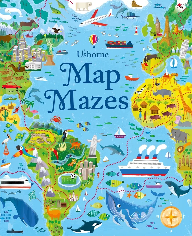 Map Maze Book fra Usborne – billede af bogen