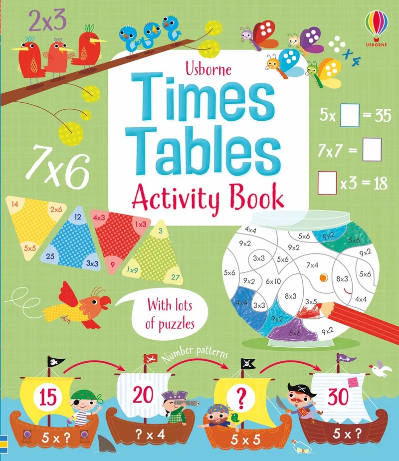 Maths Activity Books- Times Tables Activity Book von Usborne – Buchfoto