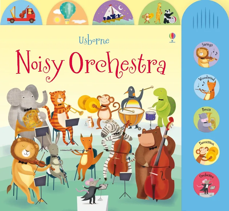 Noisy Orchestra fra Usborne – billede af bogen
