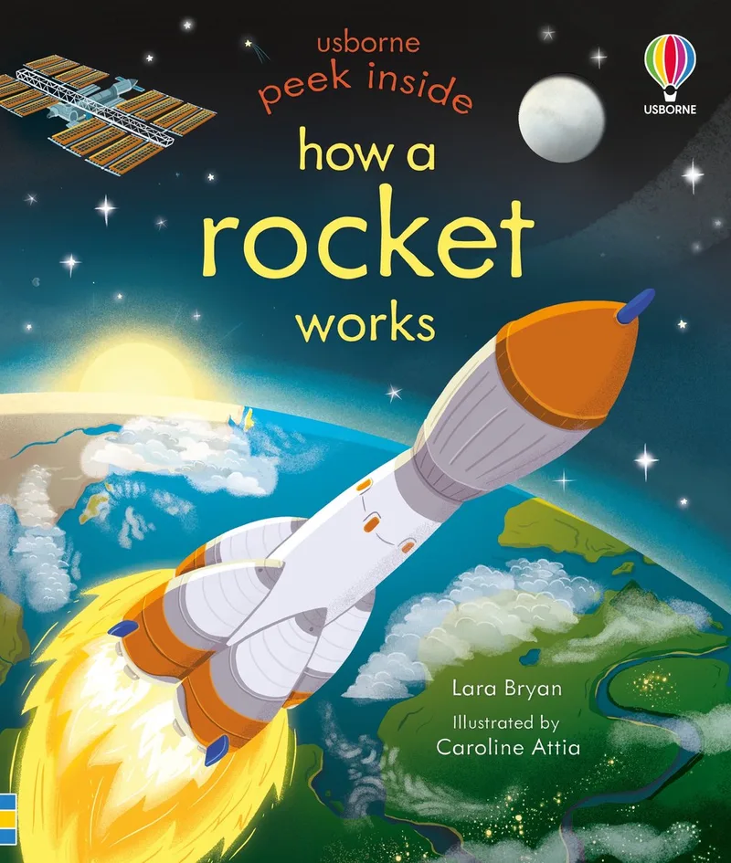 Peek Inside- Peek Inside How a Rocket Works von Usborne – Buchfoto
