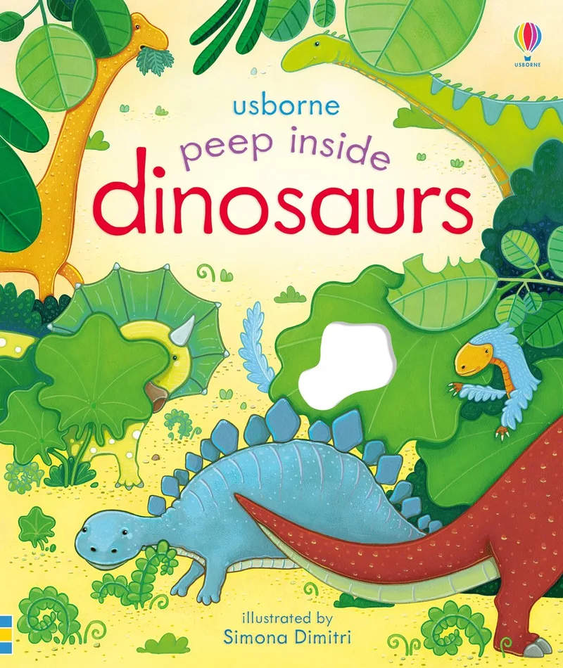 Peep Inside Dinosaurs von Usborne – Buchfoto