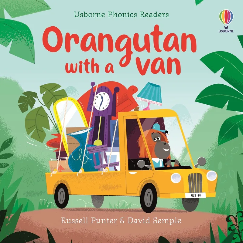Phonics Readers- Orangutan with a van von Usborne – Buchfoto