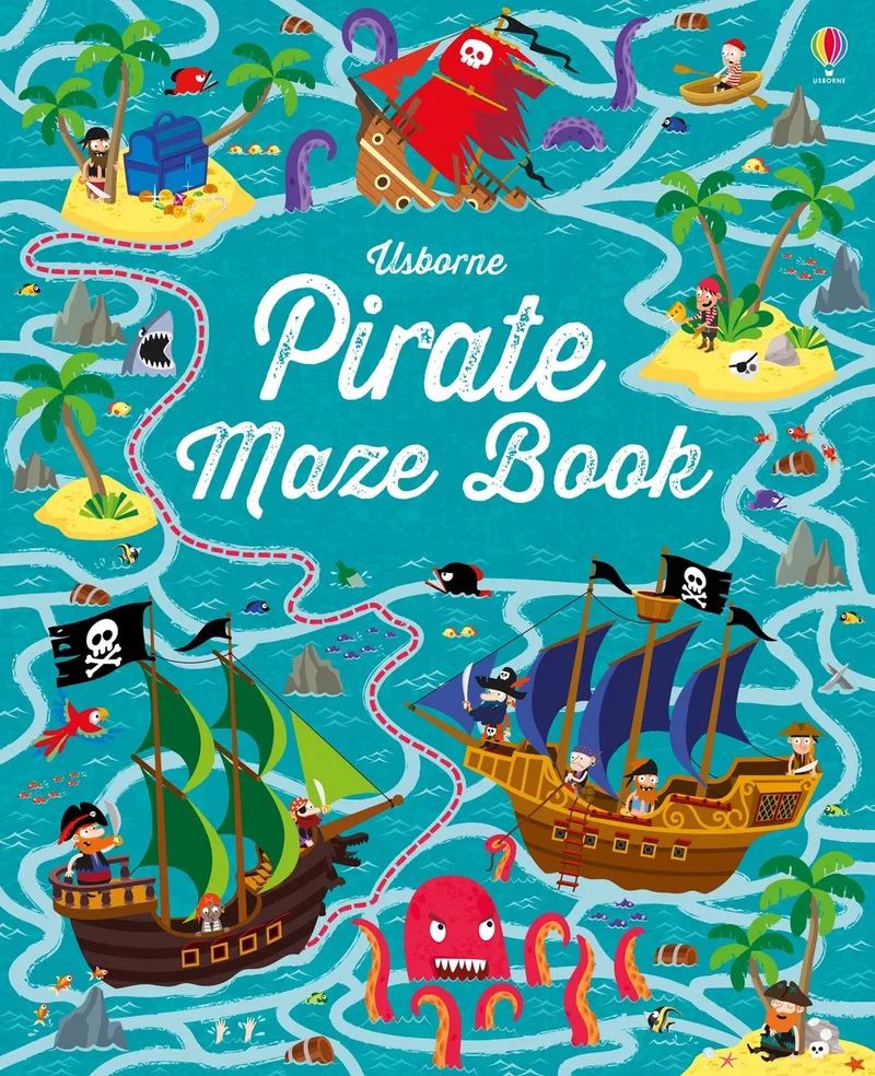 Pirate Maze Book von Usborne – Buchfoto