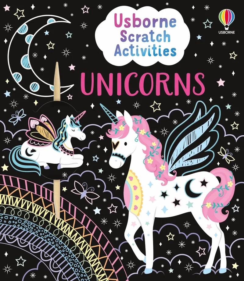 Scratch Activities- Usborne Scratch Activities Unicorns de Usborne – photo du livre