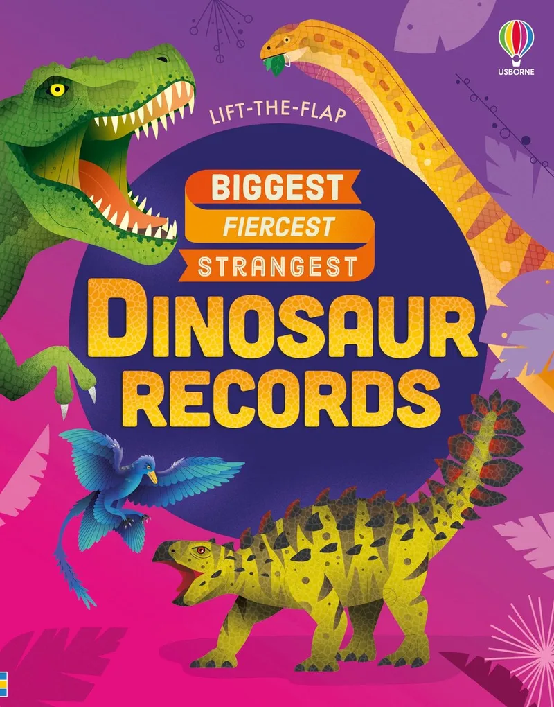 See Inside- Dinosaur Records van Usborne – boekfoto