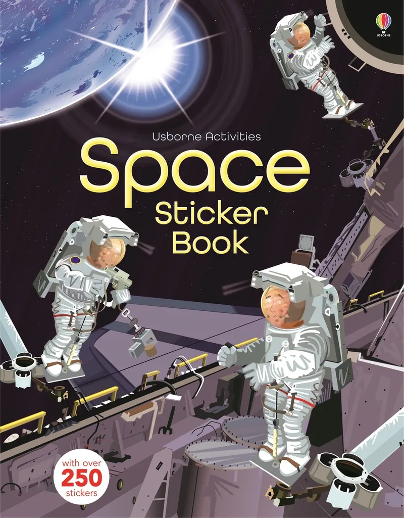 Space Sticker Book van Usborne – boekfoto