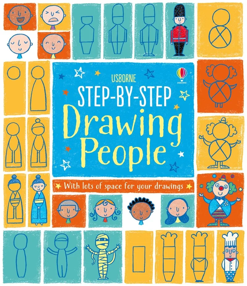 Step By Step Drawing Book People von Usborne – Buchfoto