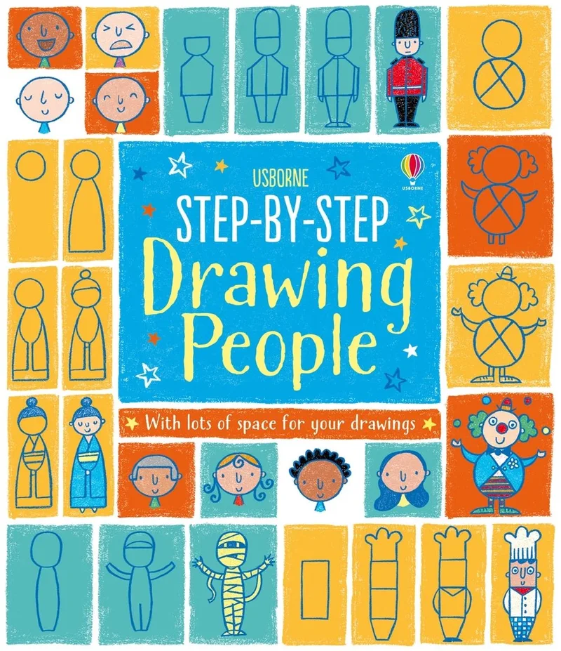 Step-by-Step Drawing- Step-by-step Drawing People fra Usborne – billede af bogen