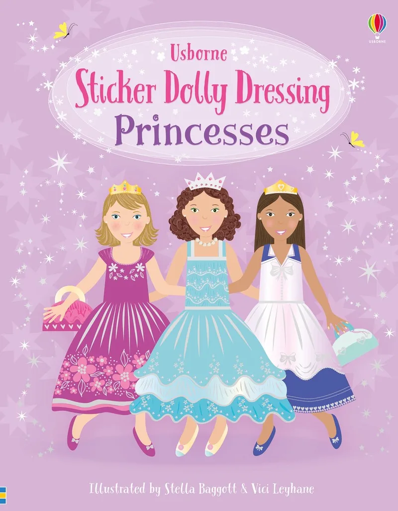 Sticker Dolly Dressing Princesses von Usborne – Buchfoto