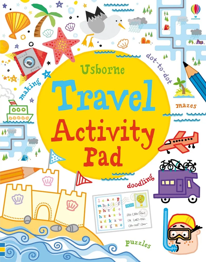 Travel Activity Pad fra Usborne – billede af bogen