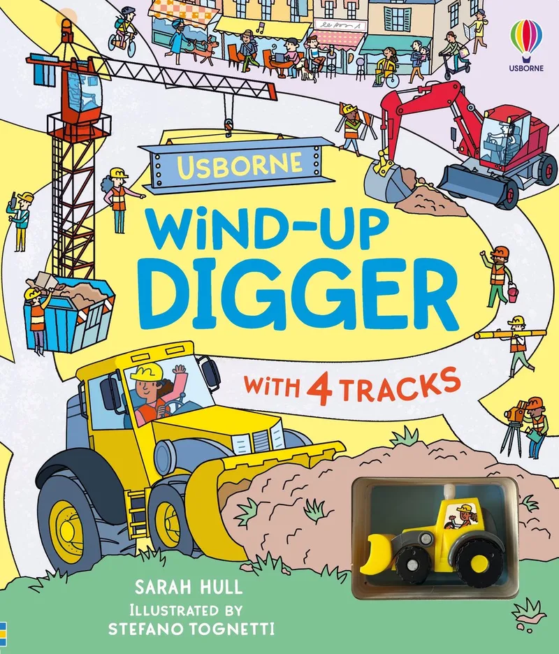 Wind-up- Wind-up Digger von Usborne – Buchfoto