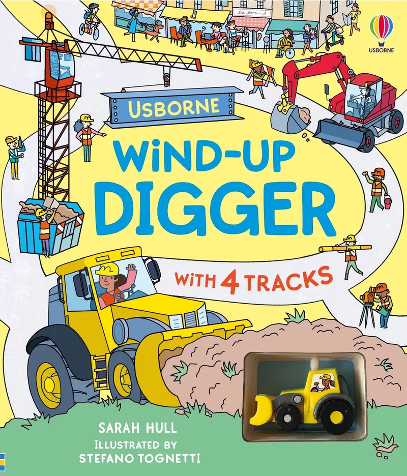 Wind-up- Wind-up Digger von Usborne – Buchfoto