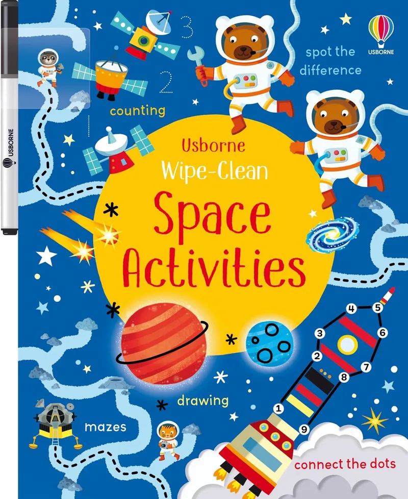 Wipe-clean Activities- Wipe-Clean Space Activities von Usborne – Buchfoto