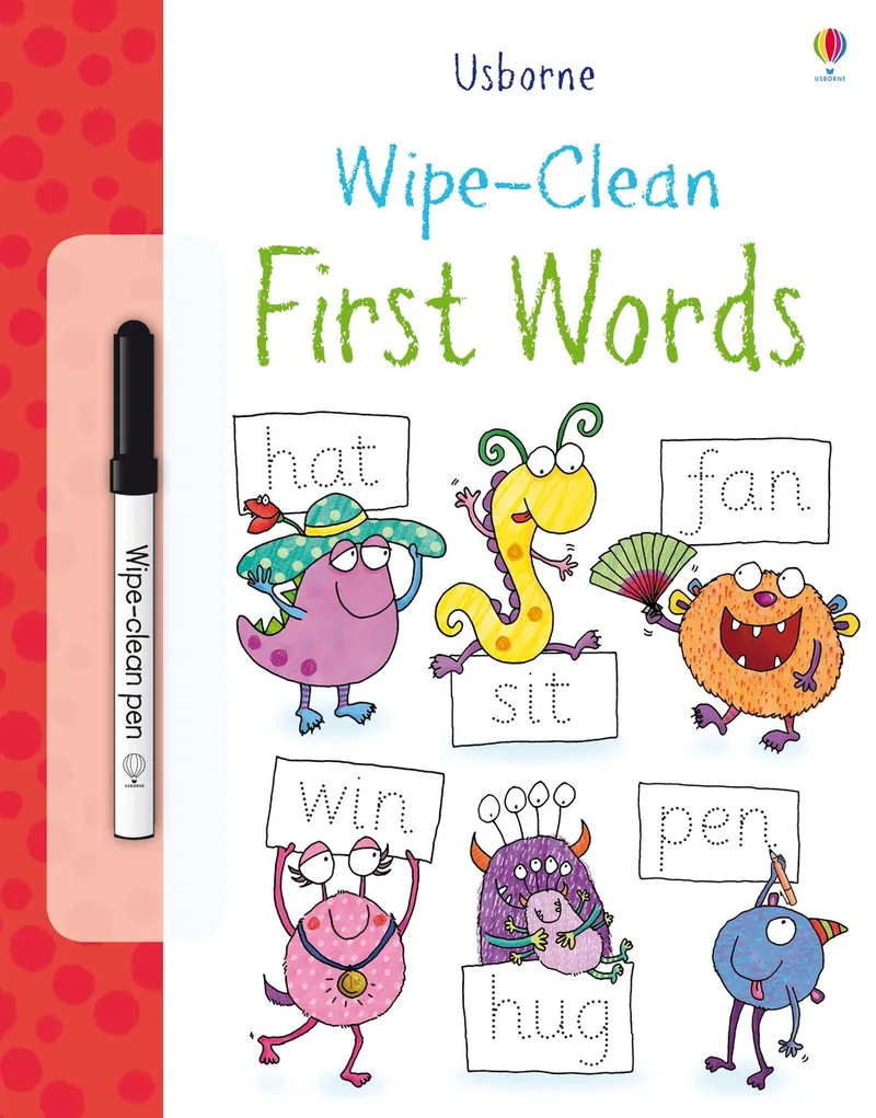 Wipe Clean First Words von Usborne – Buchfoto