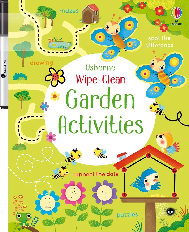 Wipe-Clean Garden Activities von Usborne – Buchfoto