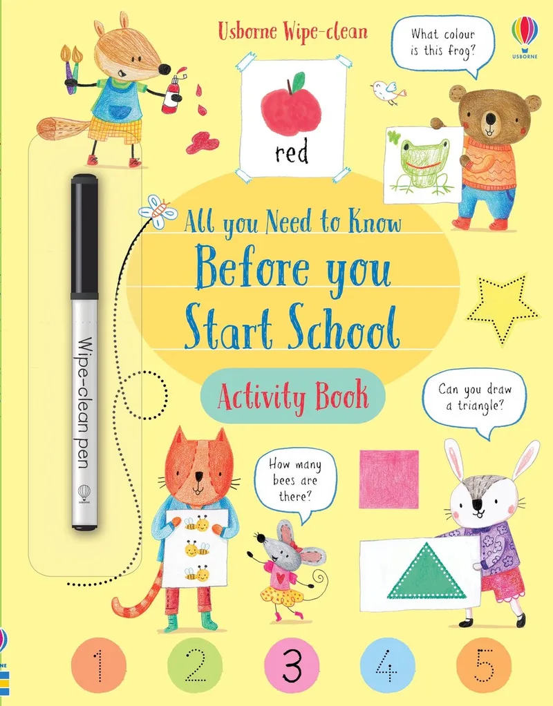 Wipe-Clean Need Know Before Start School de Usborne – photo du livre