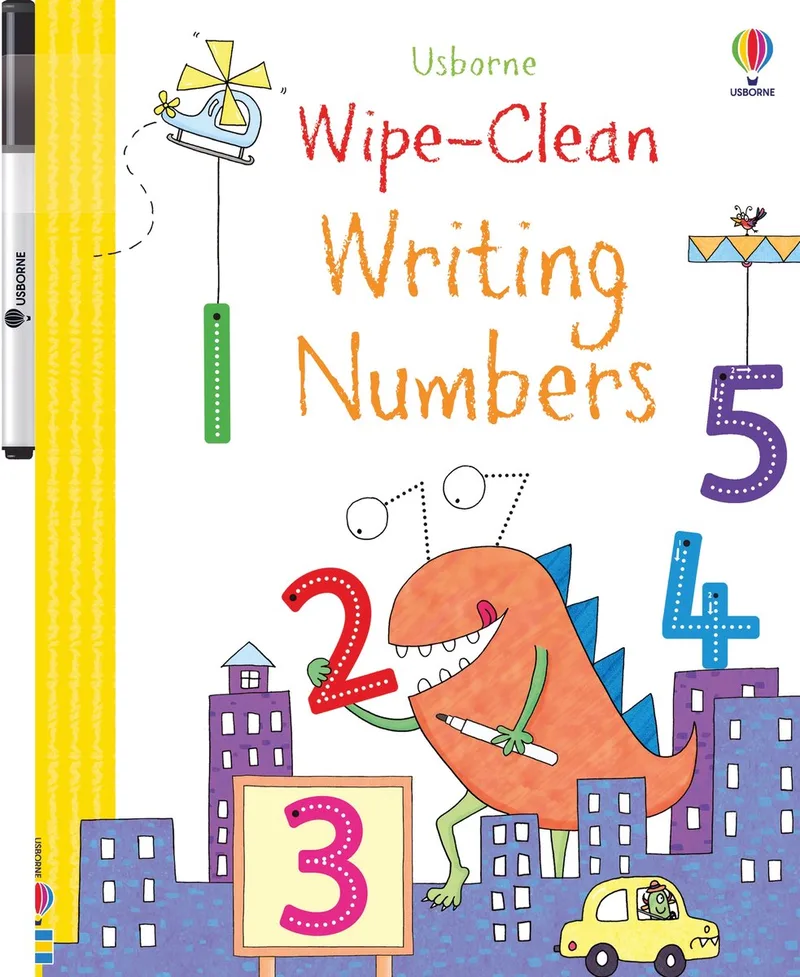 Wipe-clean Writing Numbers von Usborne – Buchfoto