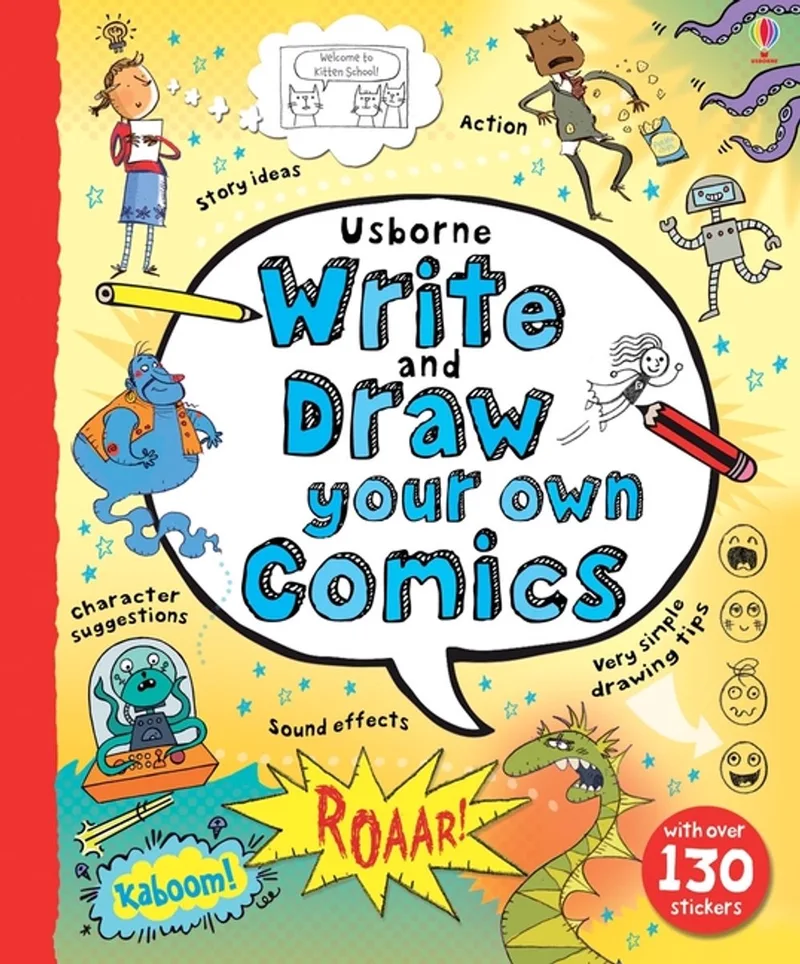 Write & Draw Your Own Comics von Usborne – Buchfoto