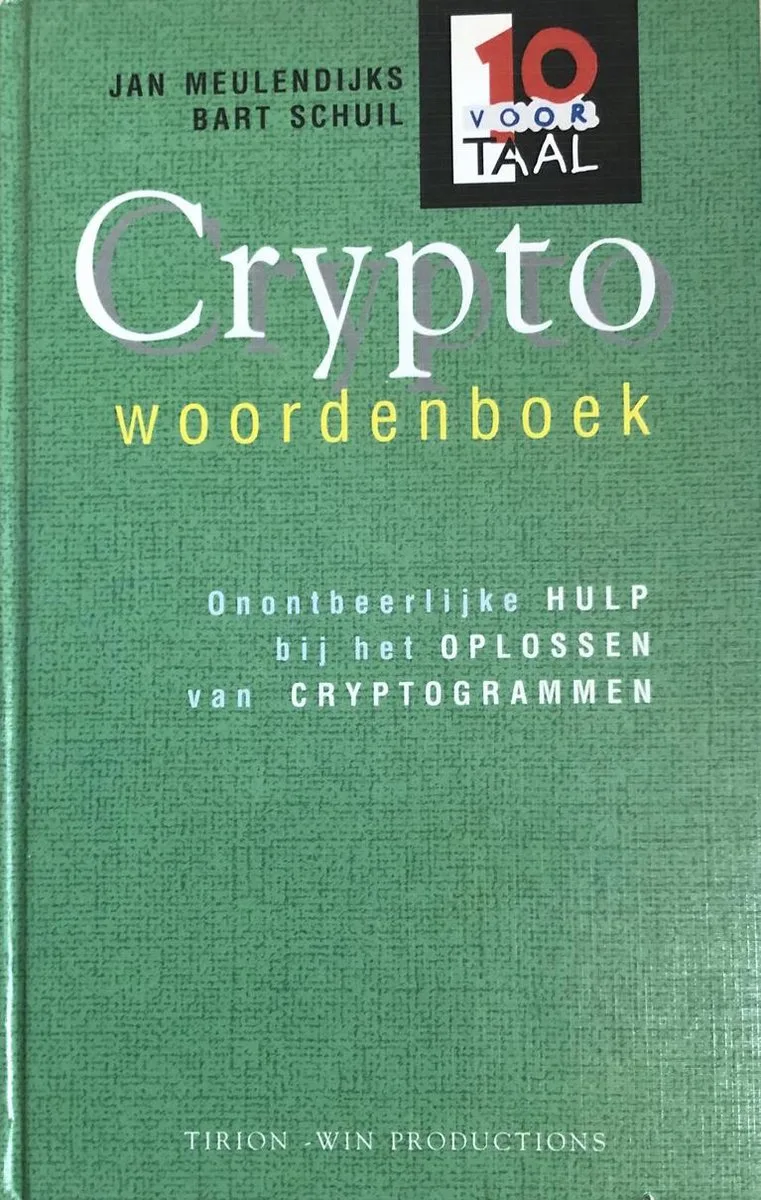 Cryptowoordenboek de VBK – photo du livre