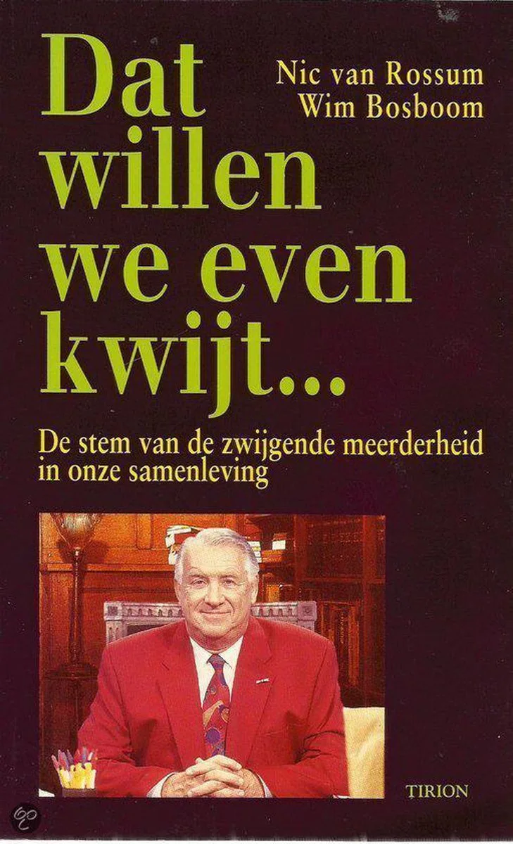 Dat willen we even kwijt ... de VBK – photo du livre