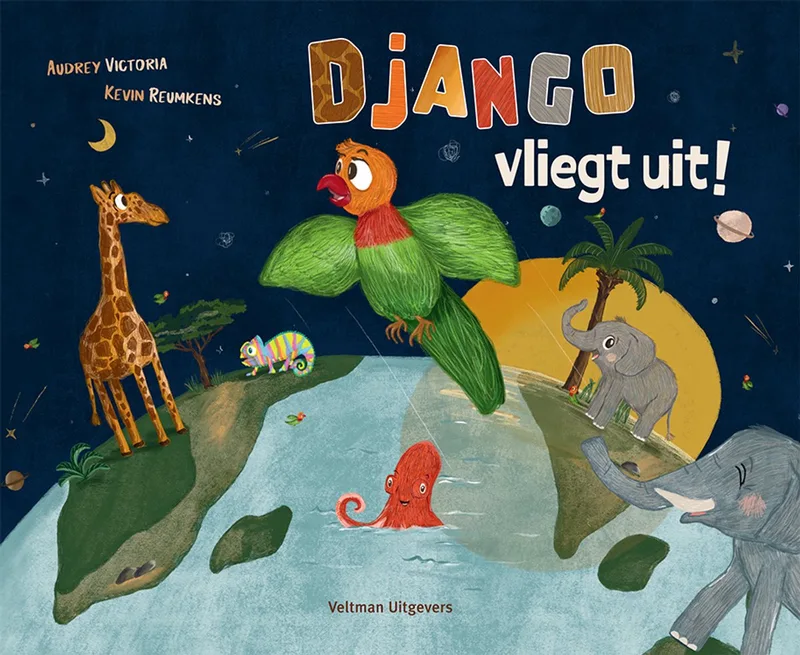 Django vliegt uit! von Veltman – Buchfoto