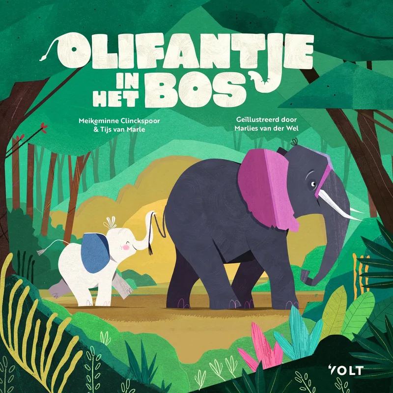 Olifantje in het bos von Volt – Buchfoto