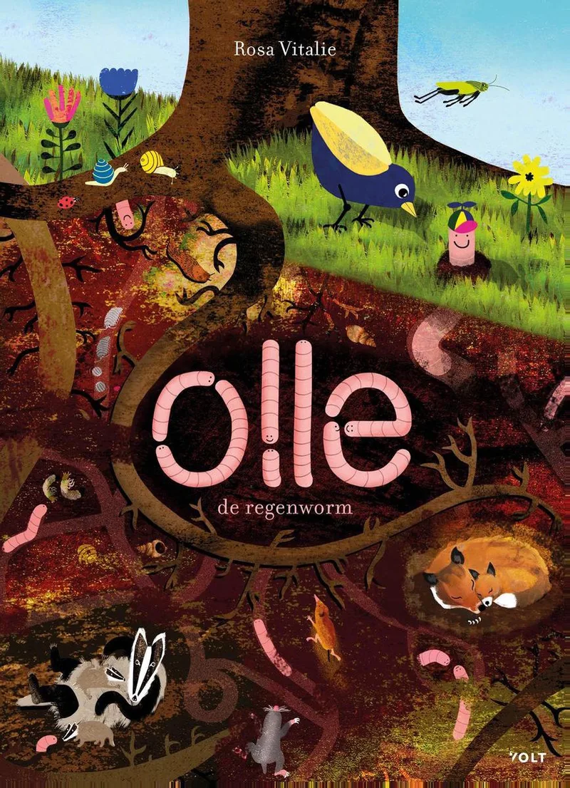 Olle de regenworm fra Volt – billede af bogen